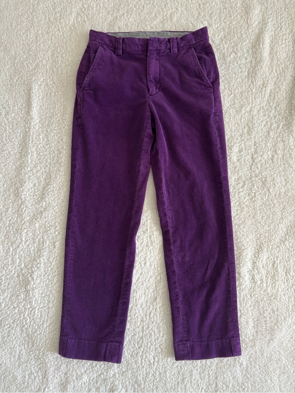 Brooks Brothers Clark Fit Purple Corduroy Pants Men’s W30 L30 Cotton Stretch